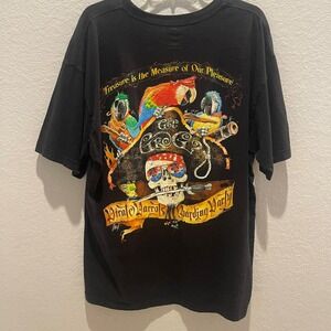 Goin Coastal Pirate Parrots Skull Boarding Party T Shirt XL Black Cotton 2007‎